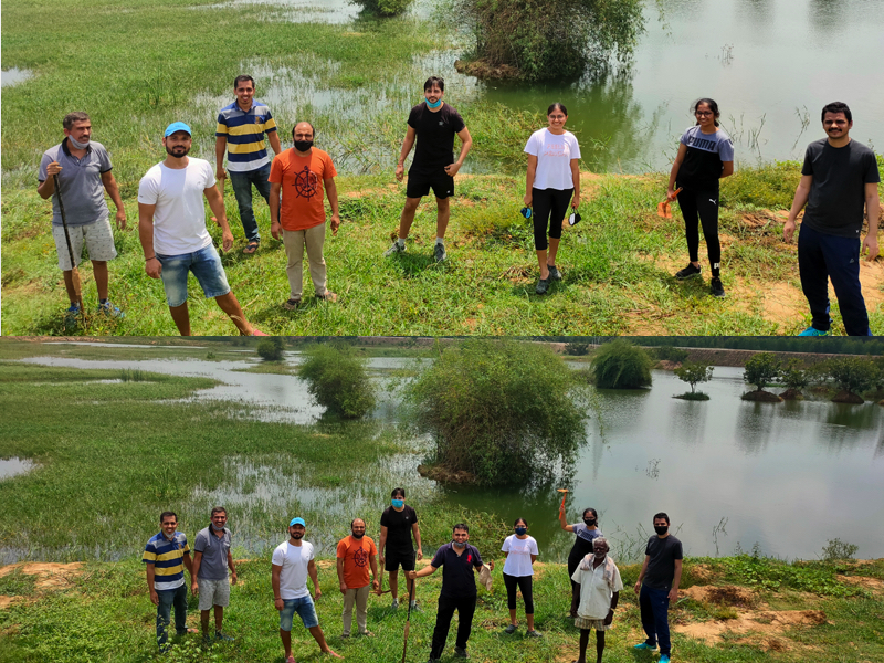 Volunteers After Tree Plantation Completion